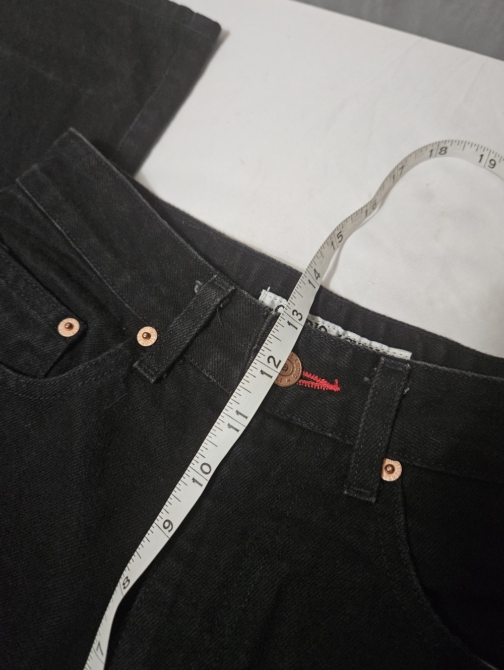 Claudio Agnelli Milano Y2K Contemporary Slim Black Tall High Rise Jeans Size 8! - Picture 7 of 9